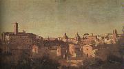  Jean Baptiste Camille  Corot The Forum seen from the Farnese Gardens China oil painting reproduction